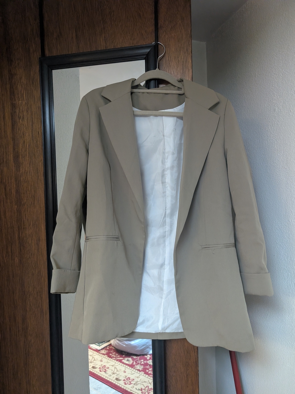 Source Unknown Taupe Blazer Jacket